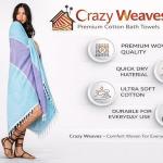 Cotton Bath Towel Turkish Style Light Weight Towels