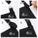 Crazy Weaves Cotton Apron for Women & Men with Adjustable Neck Strap, Front Pocket, Long Waist Ties - Cooking, Kitchen, BBQ, Restaurant Use kitchen apron