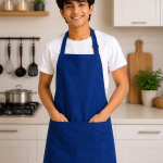 Crazyweaves 100% Cotton Attractive Blue Apron