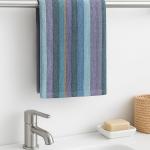 Crazyweaves 100% Cotton Attractive Lavender Stripe Kitchen Towel