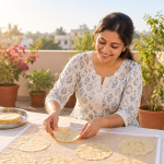 Cotton Papad Drying Cloth with Zip | 36 × 28 Inch | 1 Piece
