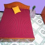 Premium Maroon Stripe Single Bedsheet (60 × 90 Inches) Soft, Breathable & Durable | 100% Cotton | Washable & Long Lasting | CRAZYWEAVES