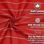 Premium Maroon Stripe Single Bedsheet (60 × 90 Inches) Soft, Breathable & Durable | 100% Cotton | Washable & Long Lasting | CRAZYWEAVES