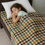 Premium Multi-Color Checkered 100% Cotton Single Bedsheet (60 × 90 Inches) Durable and comfort | Soft, Breathable & Fade Resistant | CRAZYWEAVES