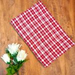 Modern Red and White Cotton Single Bedsheet (60 × 90 Inches) | Soft, Breathable & Fade Resistant | CRAZYWEAVES