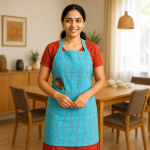 Crazyweaves Aqua Breeze Check Apron