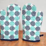 Oven Gloves for Micro Oven Mitten Set for Baking,Cooking Oven Mitten Set