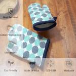 Oven Gloves for Micro Oven Mitten Set for Baking,Cooking Oven Mitten Set