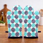 Oven Gloves for Micro Oven Mitten Set for Baking,Cooking Oven Mitten Set